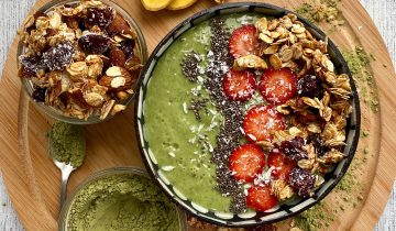 Smoothie cu granola